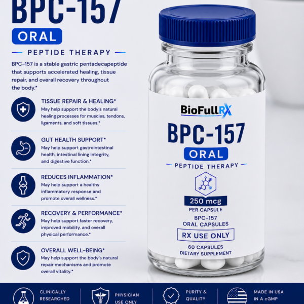 BPC-157 Gut & Recovery Protocol (Oral Capsules)